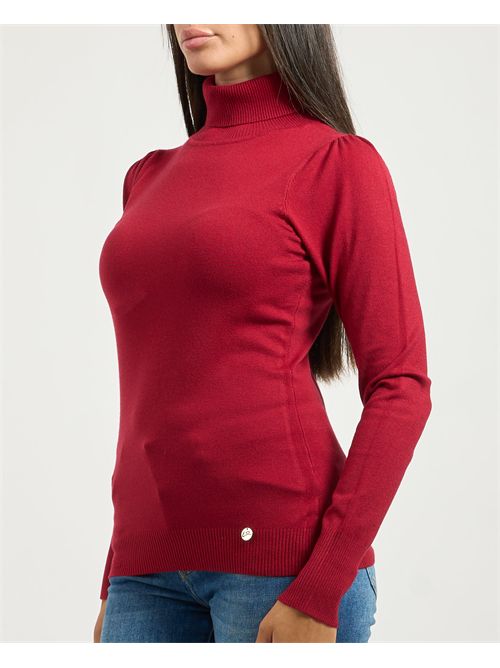Dolcevita donna Yes Zee con maniche a sbuffo YES ZEE | M038-RU000562